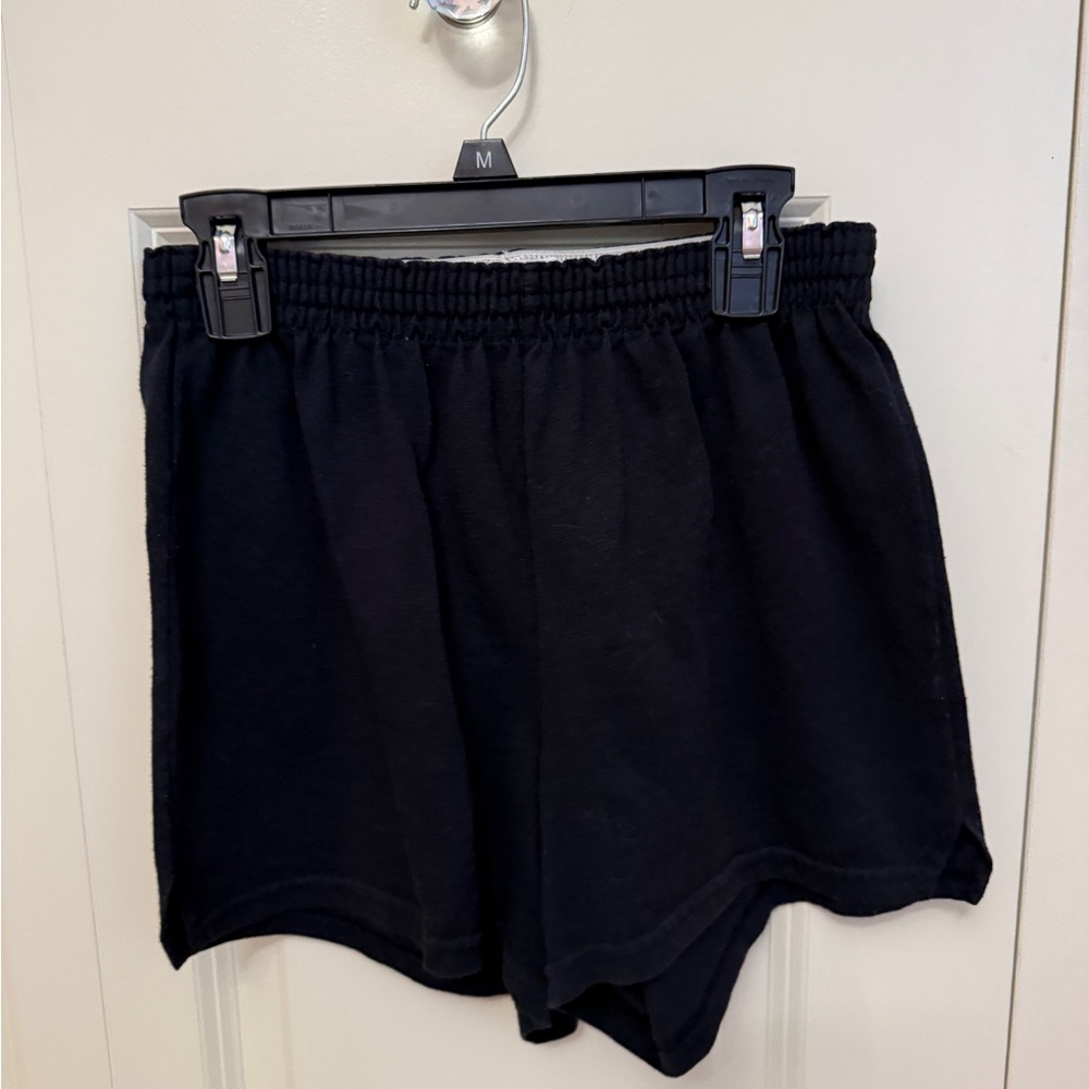 Soffe Black Athletic Shorts Lightweight Elastic Waist